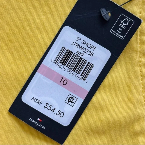 TOMMY HILFIGER Citronella Hollywood Classic 5" Short--10 - Picture 9 of 12